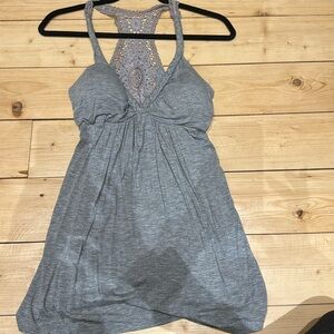 Gray padded tank top